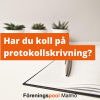 Protokollskrivning - Ny utbildning av Föreningspool Malmö