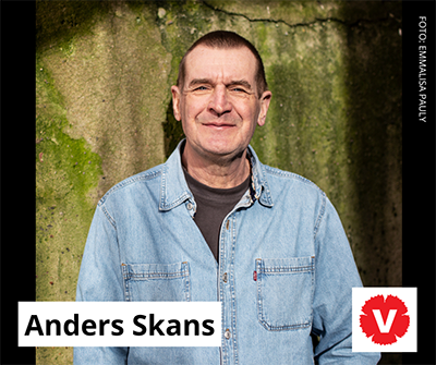 Anders Skans, Vänsterpartiet - Foto Emmalisa Pauly